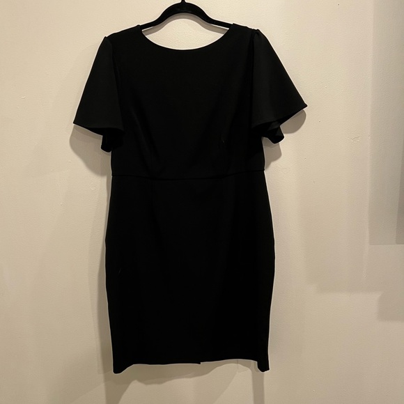 Lark & Ro Black Office Dress with Short Sleeves - Picture 4 of 4